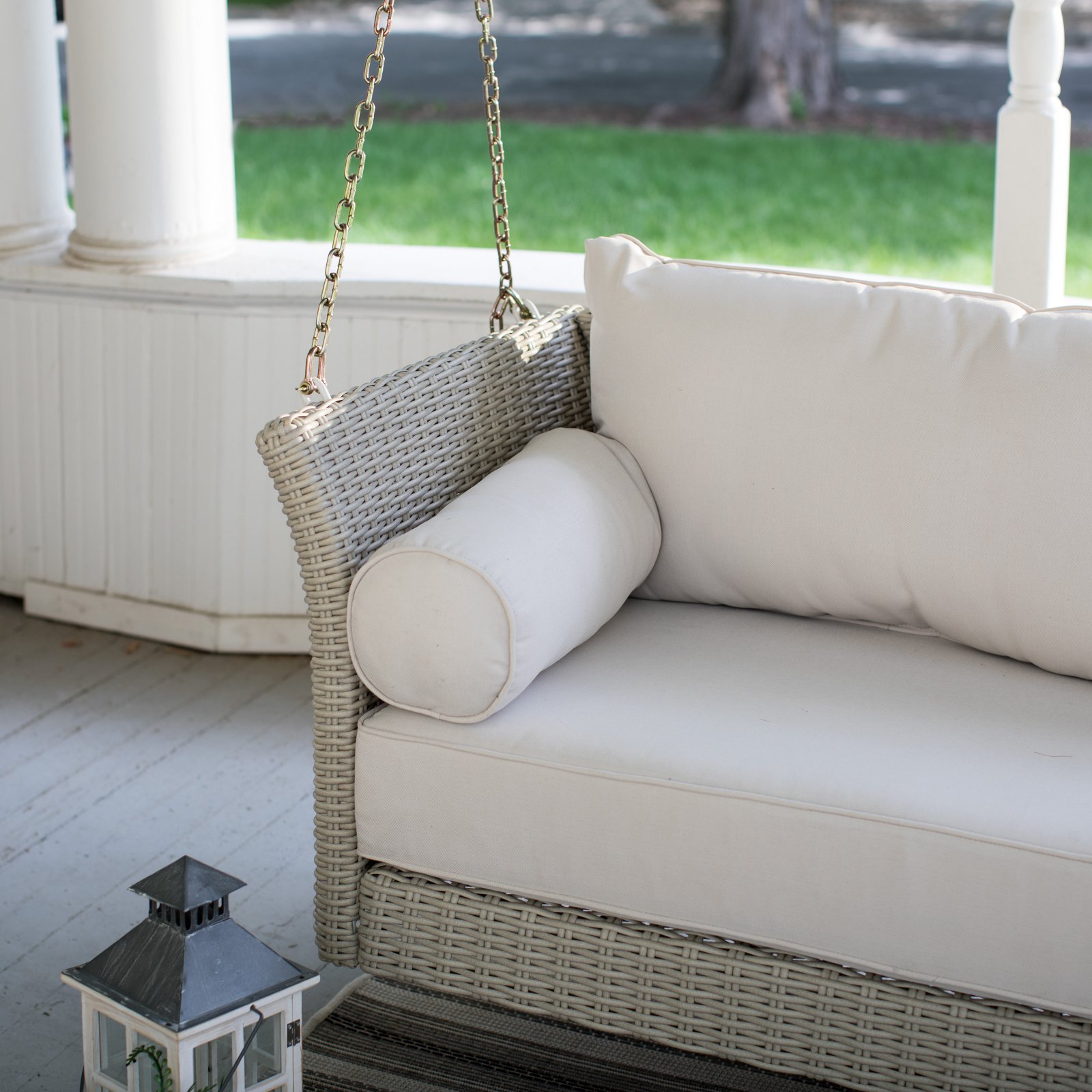 Porch Swing Bed with Cushion