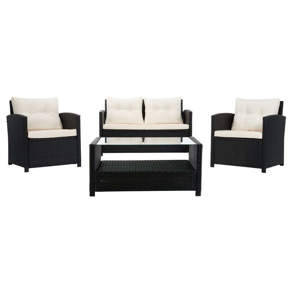 CARRY BIRD  - Flat Wings patio sofa set (3+1+1) with center table.