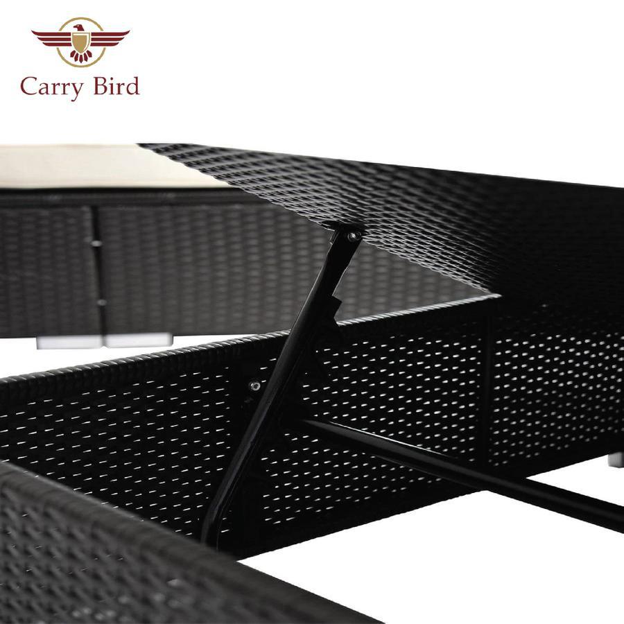 Carry Bird - Luxury 6 Position Adjustable Outdoor PE Rattan Wicker Chaise Patio Lounge Chair
