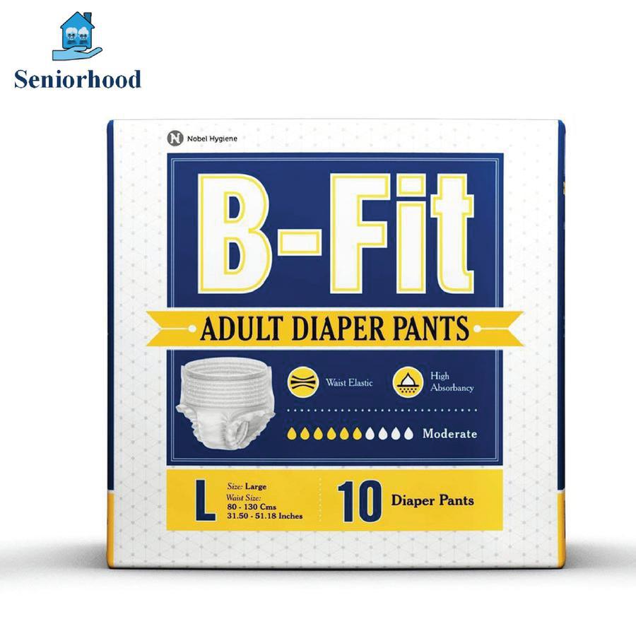 B-Fit Diapers Adult Pull Up Pants , Large 10 Pcs