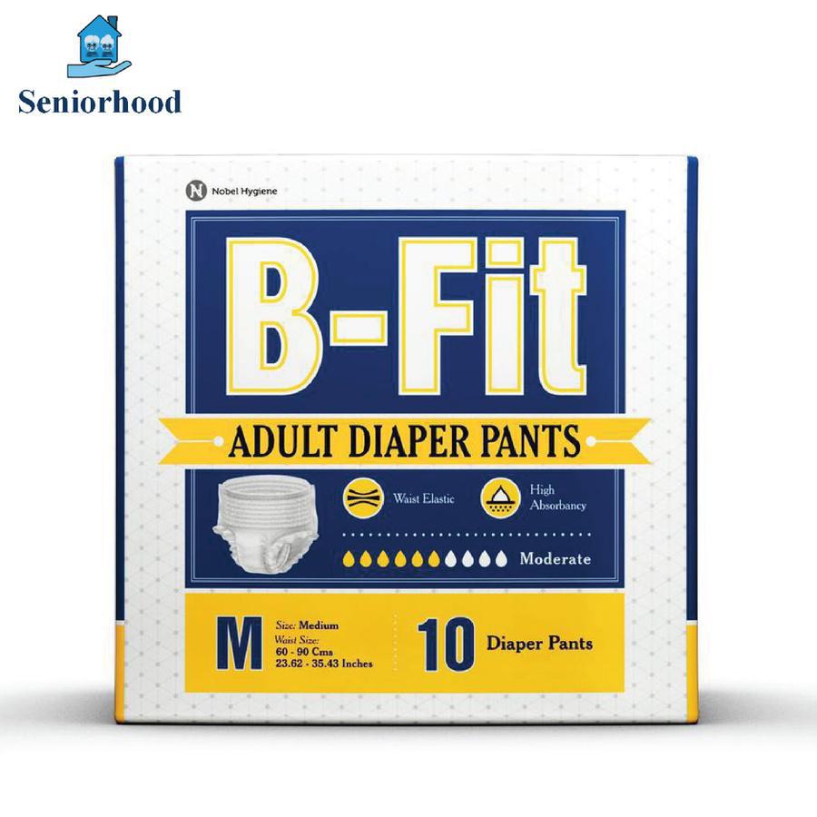 B-Fit Adult Diaper Pants, Medium  - Pack of 10