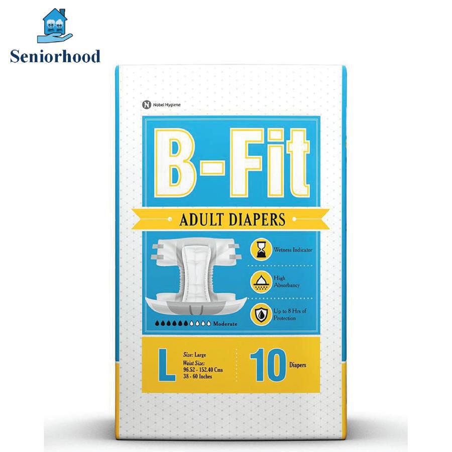 B-Fit Adult Diaper regular - Pack of 10 Pcs (L)
