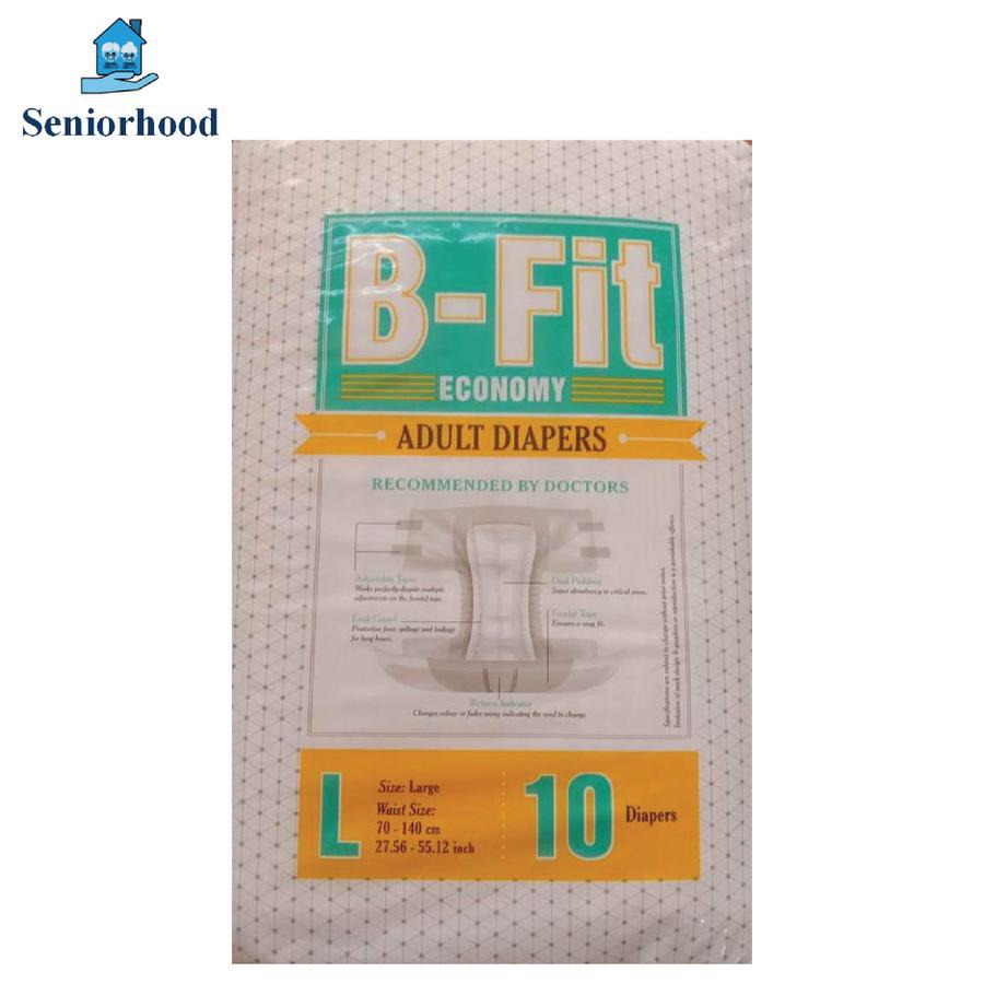 B-FIT Diapers Adult Diaper Economy  10 Pcs (Large)
