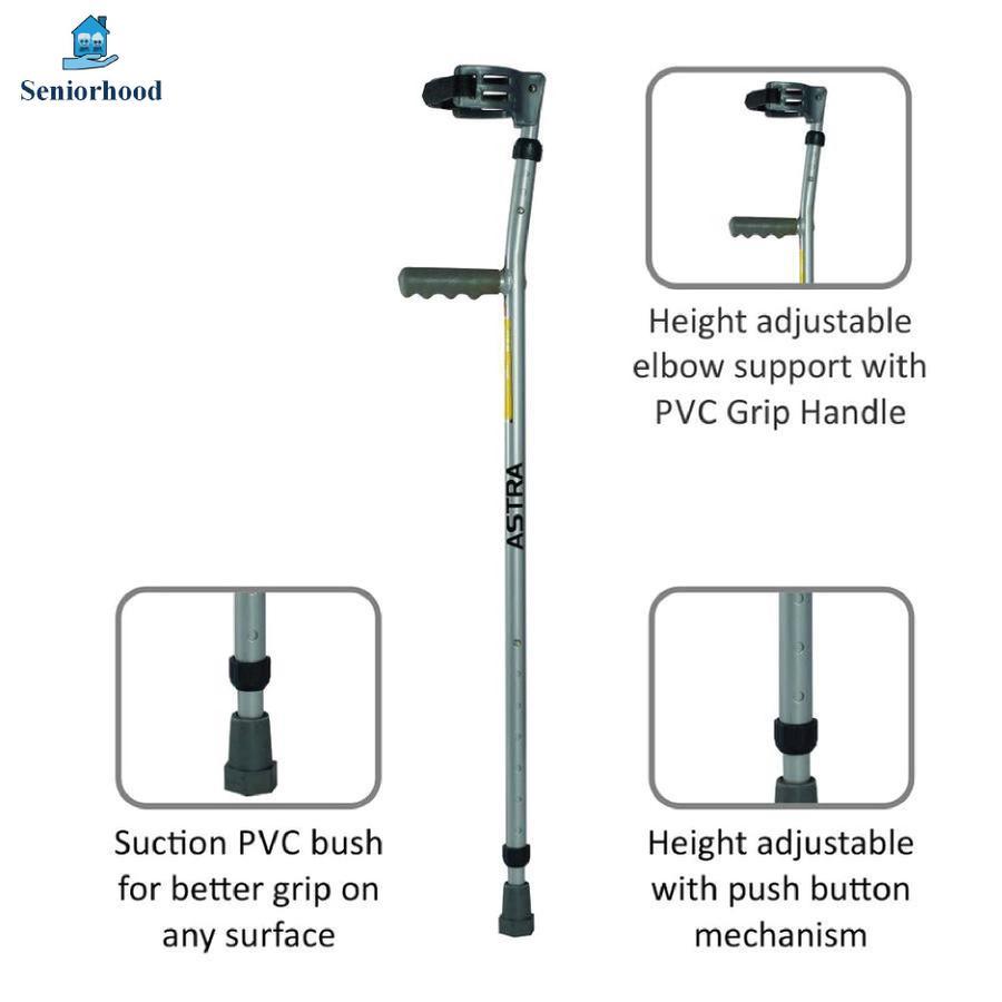 VISSCO Astra Plus Elbow Crutches (1 Pair)