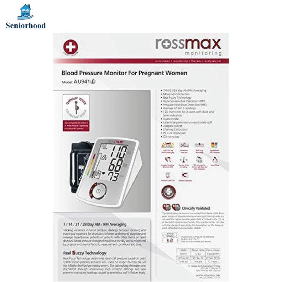 Rossmax AU941 Deluxe Automatic Blood Pressure Monitor (White)