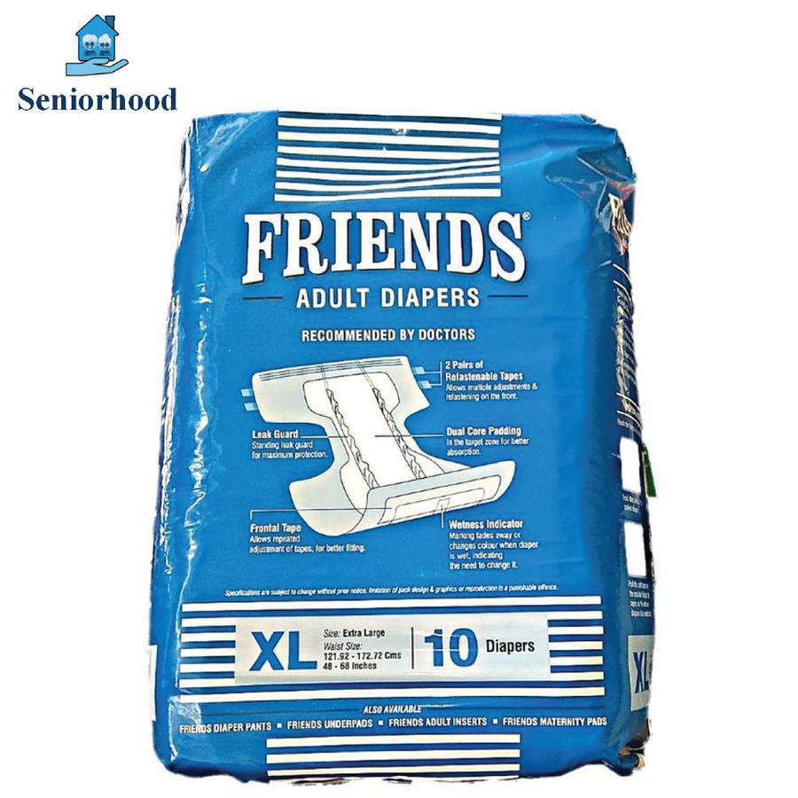 Friends Hospital Adult Diaper XL - (10 Pcs)