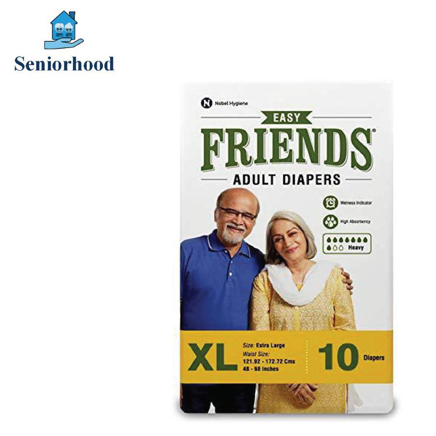 Friends Easy Unisex Adult Diaper - Pack of 10 - Extra Large