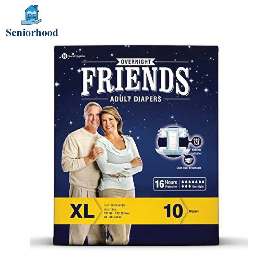Friends Overnight Adult Diapers Extra Large 10 pcs