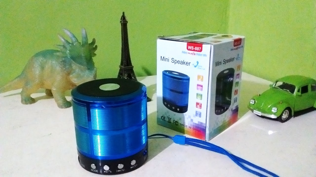 WS-887 Multifunction Mini Bluetooth Wireless Speaker with Mic