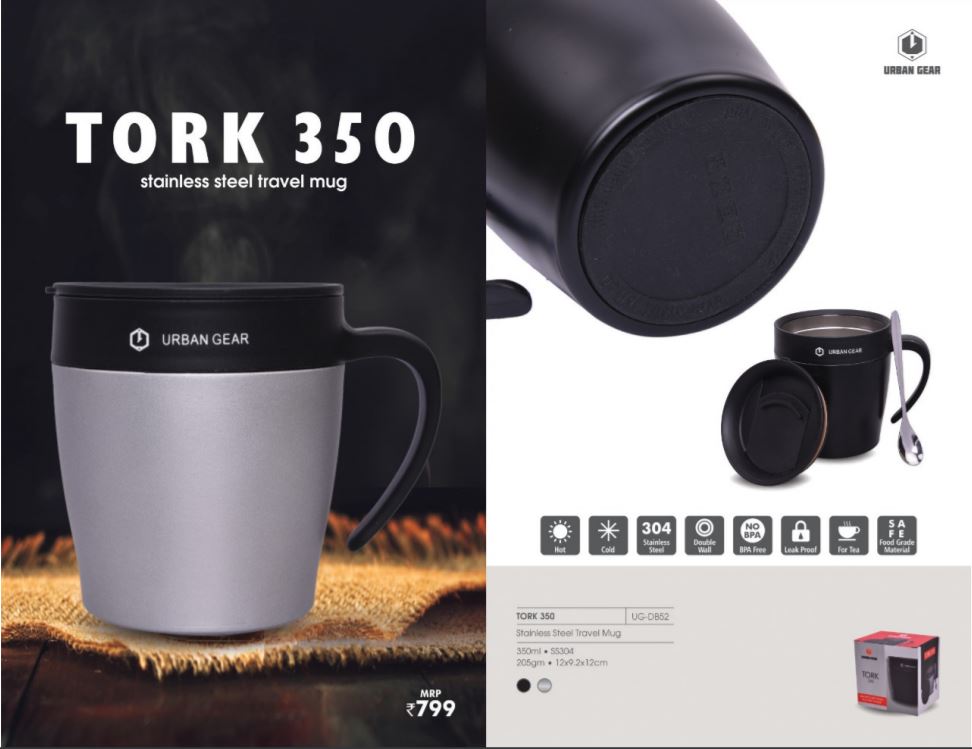 Travel Steel Coffee Mug | Stainless Steel Mug with Capacity 350 ml | Handy Coffee Mug