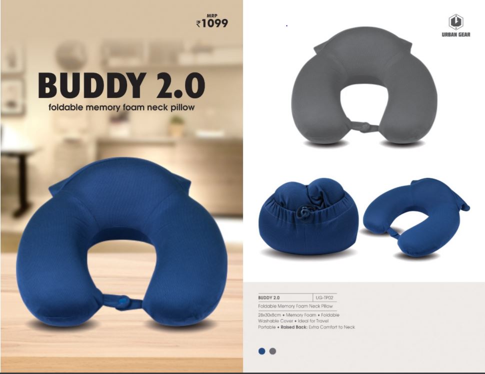 Buddy 2.0: foldable: Space Saving Pillow