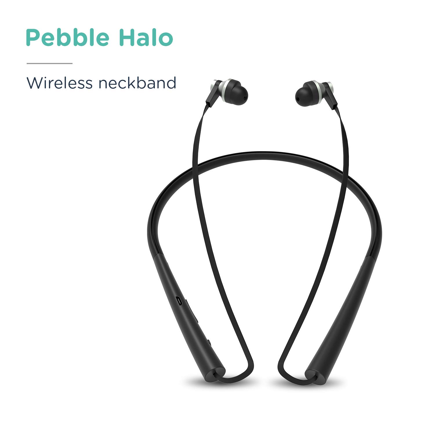 Pebble Halo Wireless Bluetooth Neckband with Deep bass Sound