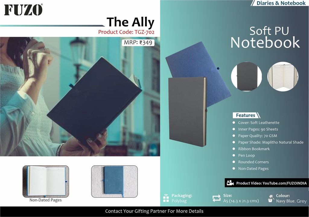 The Ally Soft PU Notebook FUZO TGZ-702