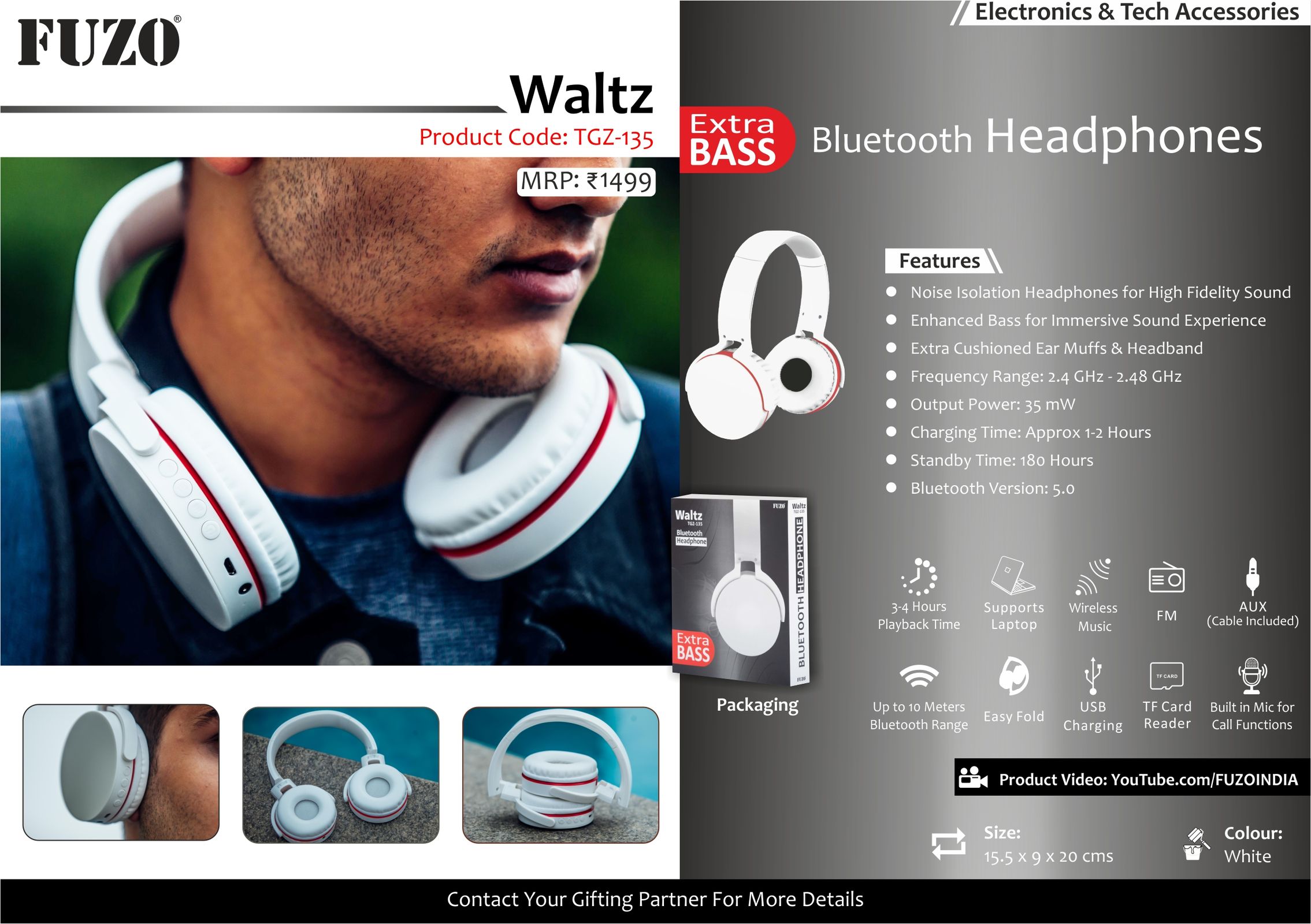 Fuzo Waltz Bluetooth Headphone