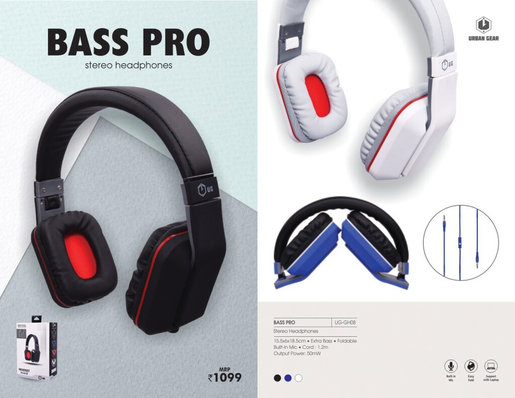 Stereo Headphones - BASS PRO