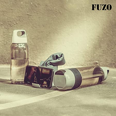 FUZO H2Go BPA Water Bottle with Cooling Towel & Mobile Stand - Multicolor