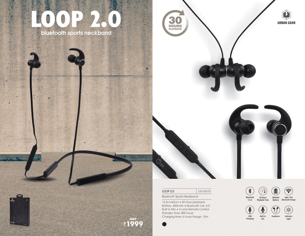 Bluetooth Sports Neckband - LOOP 2.0