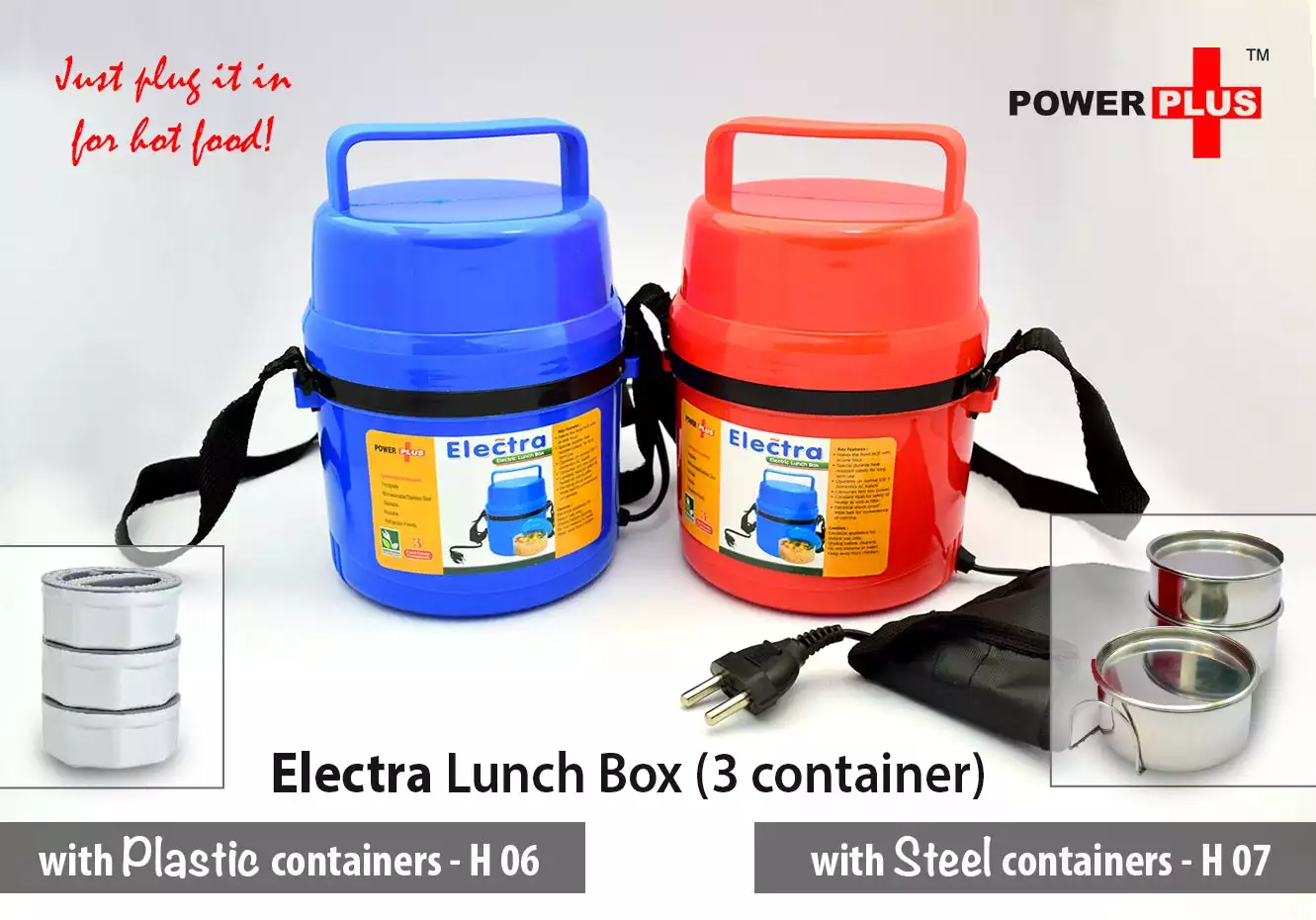 Electra Lunch Box Steel – 3 Container