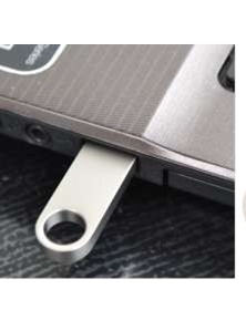 Metal Key Ring Pen Drive - customizable logo