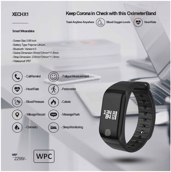 XECH X1 Fitness Watch/Smart Watch/Activity Tracker/Fitness Band