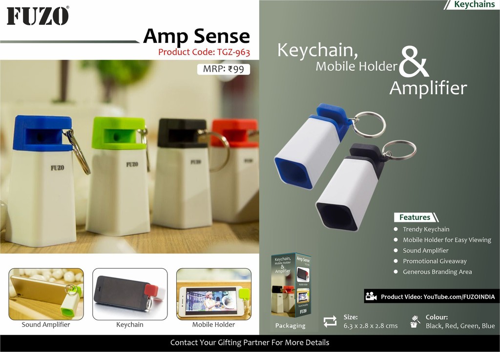 Fuzo Amp Sense: Trendy Keychain
