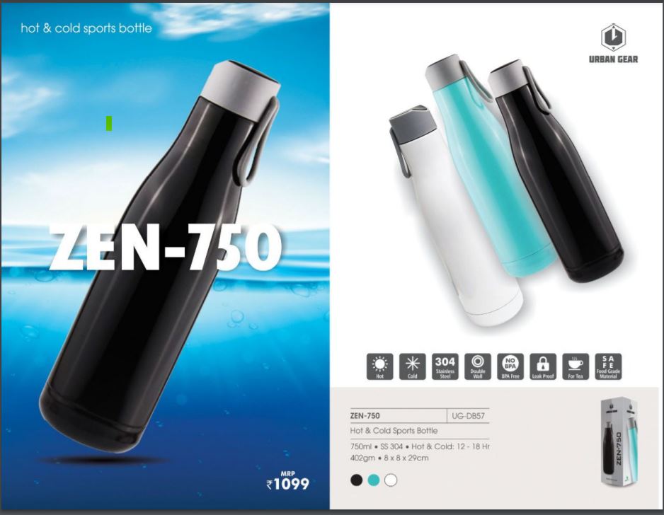 Hot & Cold Sports Bottle - ZEN 750ML