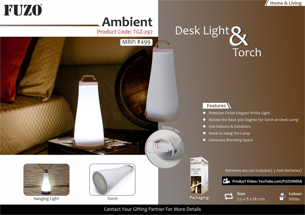 Desk Light & Torch: Ambient