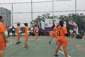 Indo-Malaysia Throwball Matches 2019